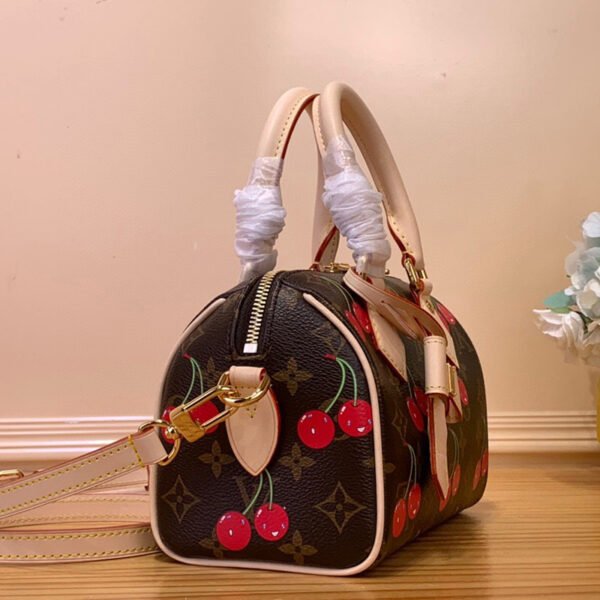 Top Original Order ✨ LV x TM Speedy Bandouli è re 20 Handbag m13094 Cherry - Image 2