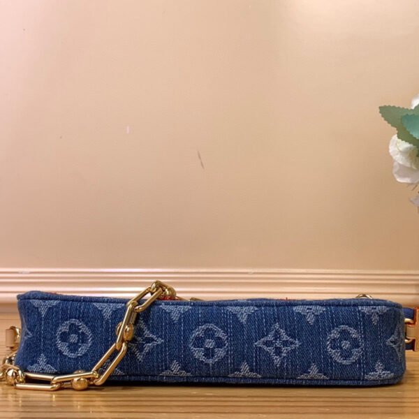 Top Original Order ✨ LV x TM POCHETTE ACCESSOIRES handbag m13994 denim cherry - Image 5