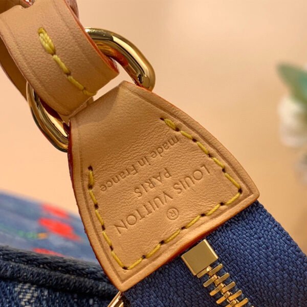 Top Original Order ✨ LV x TM POCHETTE ACCESSOIRES handbag m13994 denim cherry - Image 4
